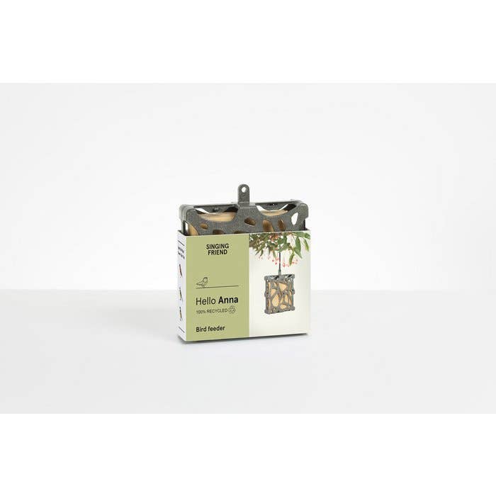 Hello Anna 100% recycled plastic bird feeder