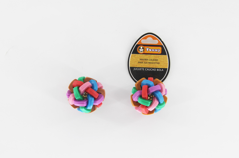 Rubber Ball with Bell for Pets