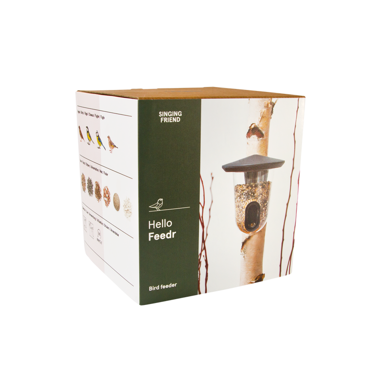 Hello Feedr plastic bird feeder