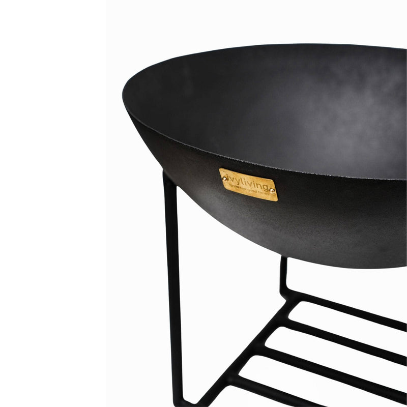Gietijzeren metalen vuurschaal voor buiten H45cm D55,5cm