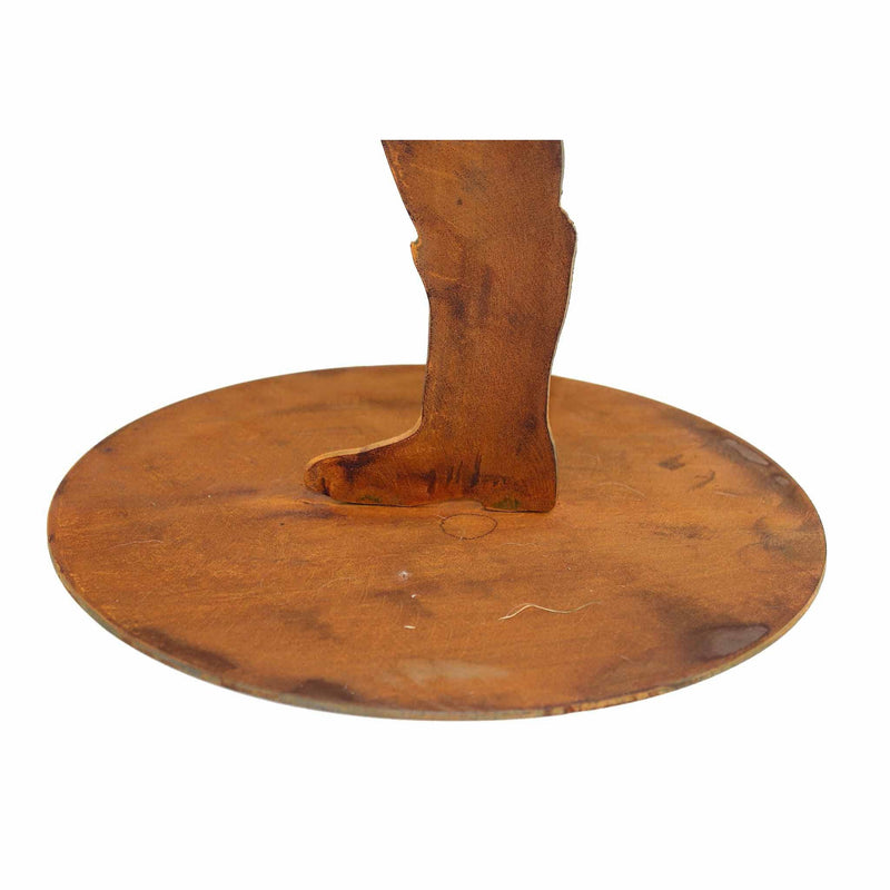 Metalen roestdecoratie jager voor de tuin