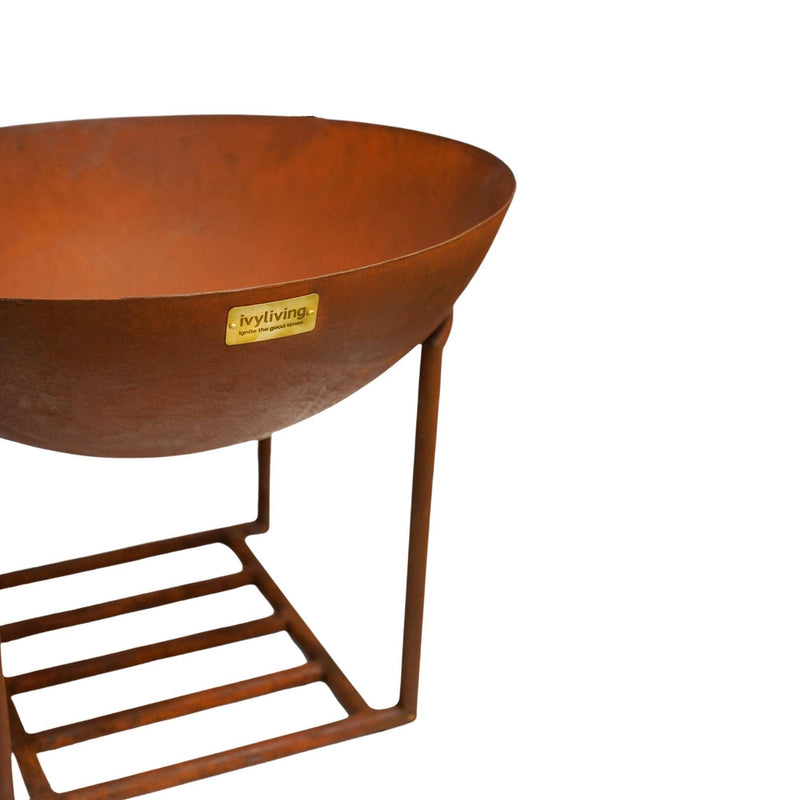 Gietijzeren metalen vuurschaal voor buiten H45cm D55,5cm