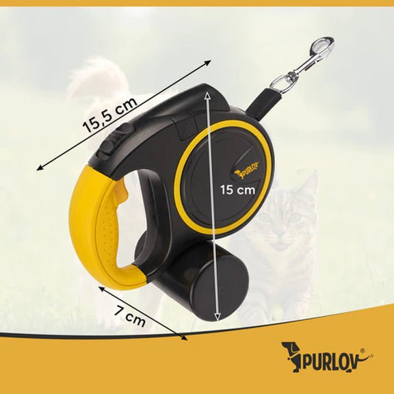 Automatische Rolriem met zaklamp 5m - Outdoor & Pets