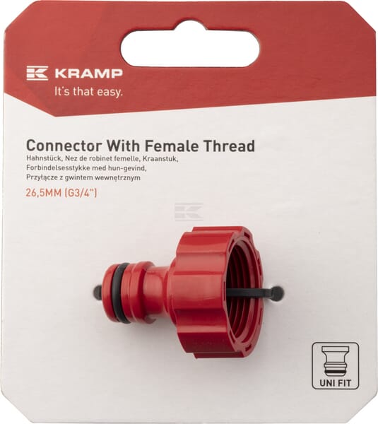 Insteeknippel buitendraad 3/4