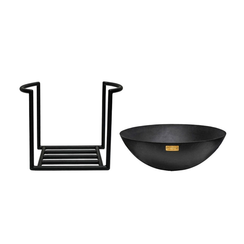 Gietijzeren metalen vuurschaal voor buiten H45cm D55,5cm - Outdoor & Pets