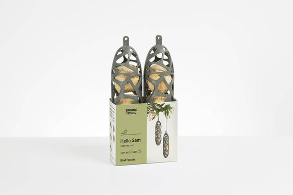 Hello Sam TWIN 100% recycled plastic bird feeder - Outdoor & Pets