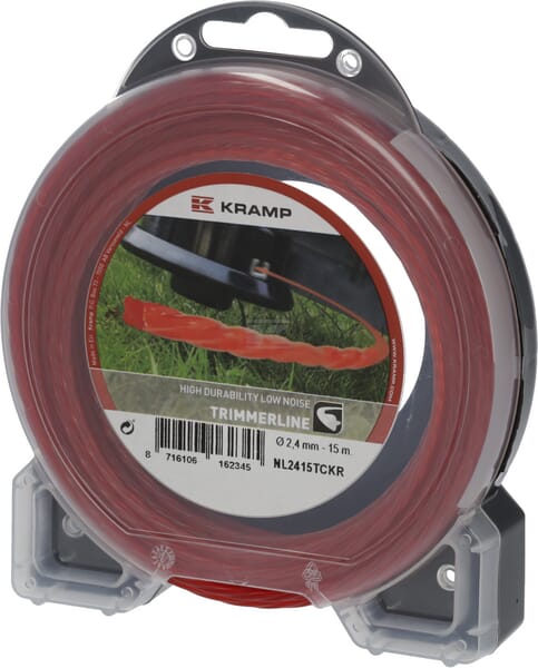 Maaidraad Ø2,4 mm 15 m gedraaid silent rood Kramp - Outdoor & Pets