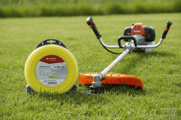 Maaidraad Ø2,4 mm 45 m rond geel - Outdoor & Pets