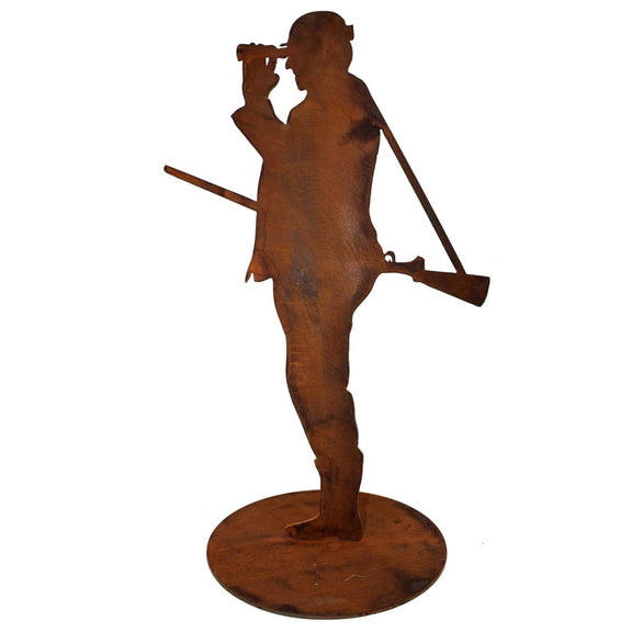 Metalen roestdecoratie jager voor de tuin - Outdoor & Pets