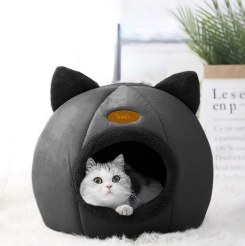 Pluche Kattenbed – Knus en Stijlvol Huisje voor Jouw Kat - Outdoor & Pets