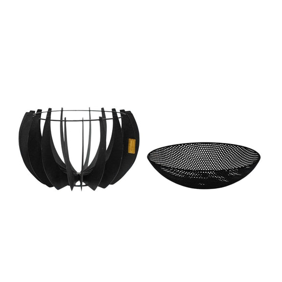 Solis Metalen ronde vuurschaal voor buiten H30cm B50cm - Outdoor & Pets