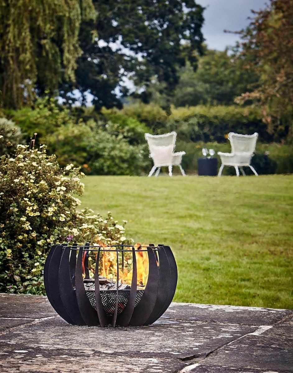 Solis Metalen ronde vuurschaal voor buiten H30cm B50cm - Outdoor & Pets