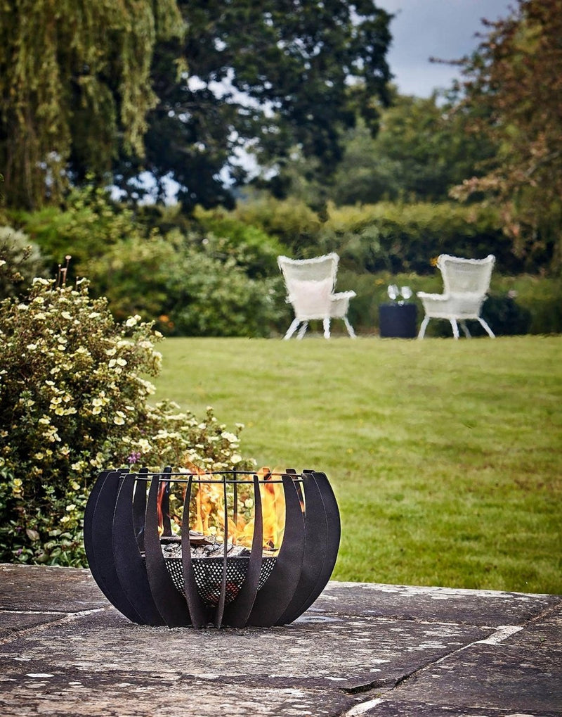 Solis Metalen ronde vuurschaal voor buiten H30cm B50cm - Outdoor & Pets