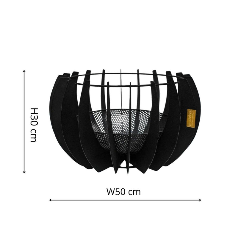 Solis Metalen ronde vuurschaal voor buiten H30cm B50cm - Outdoor & Pets