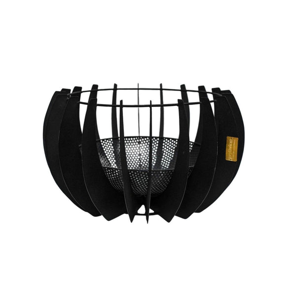 Solis Metalen ronde vuurschaal voor buiten H30cm B50cm - Outdoor & Pets