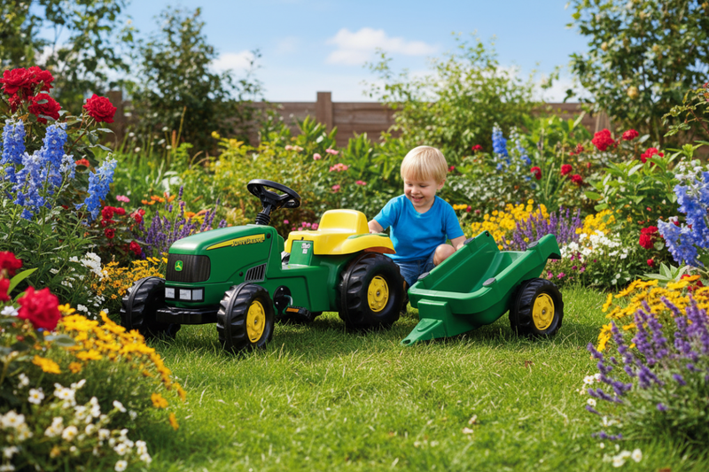 Traptractor met aanhanger, John Deere, vanaf 2,5 jaar - Outdoor & Pets